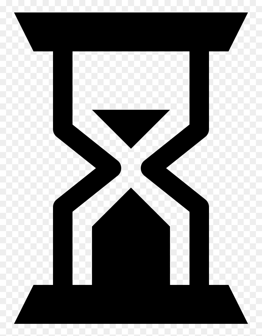 Sand Watch Icon In White, HD Png Download - sand clock png