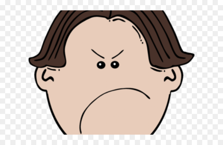 Boy Face Cartoon Png, Transparent Png - angry girl png