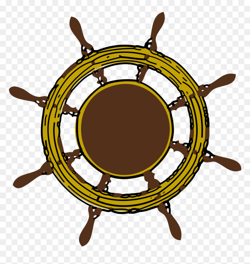 18th Century Ship Wheel, HD Png Download - window clipart png