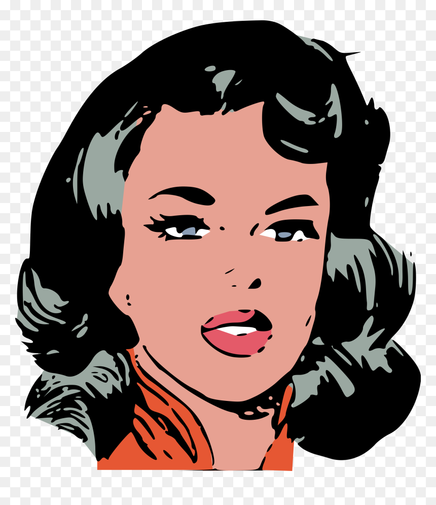Female Face Clip Art, HD Png Download - angry girl png
