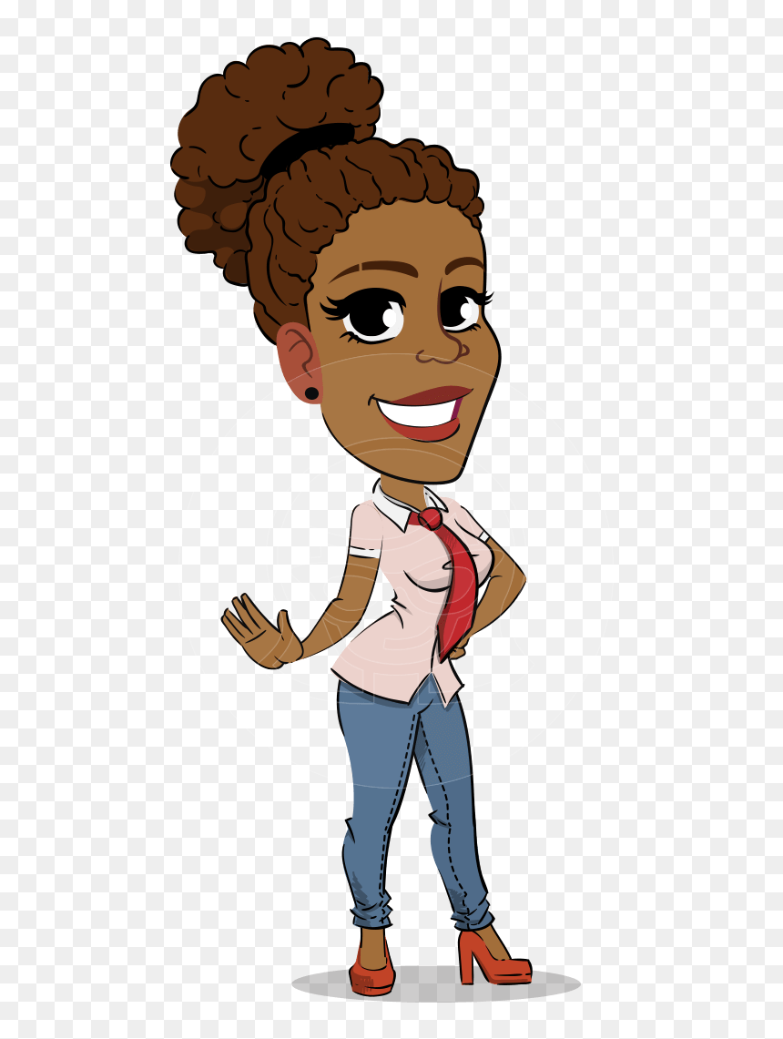 Transparent Cartoon Girl African American, HD Png Download - angry girl png