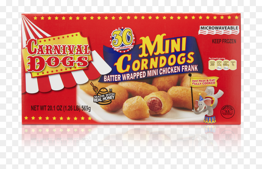 Carnival Mini Corn Dogs, HD Png Download - corn dog png