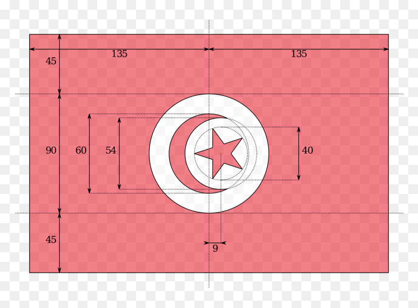 Flag Of Tunisia Dimensions, HD Png Download - drapeau français png