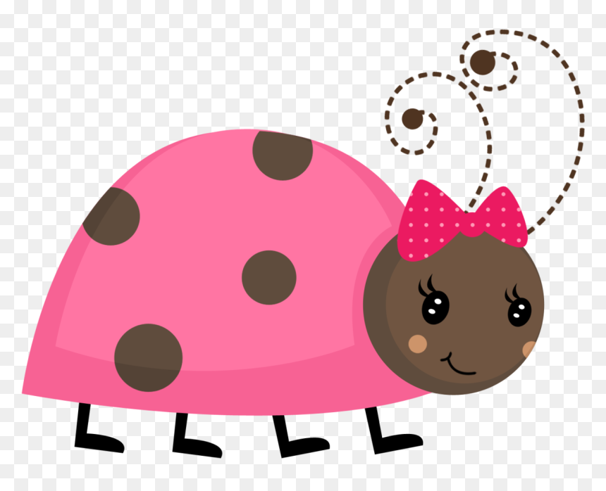 Pink And Black Ladybug, HD Png Download - lady bugs png