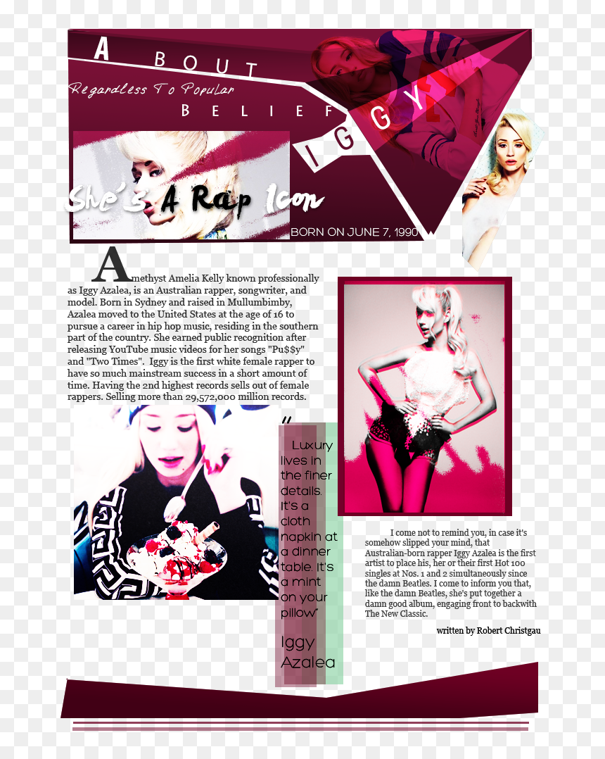 Poster, HD Png Download - iggy azalea png
