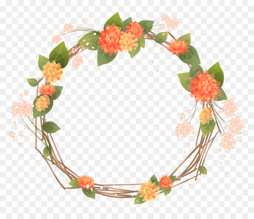 Floral Frame Png Transparente, Png Download - mexican frame png