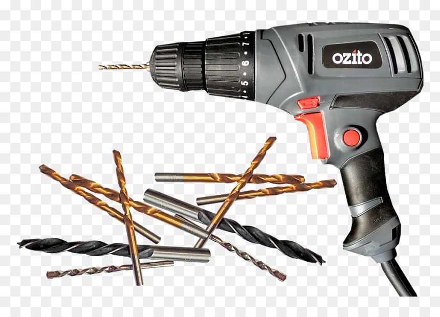 Handheld Power Drill, HD Png Download - bits png