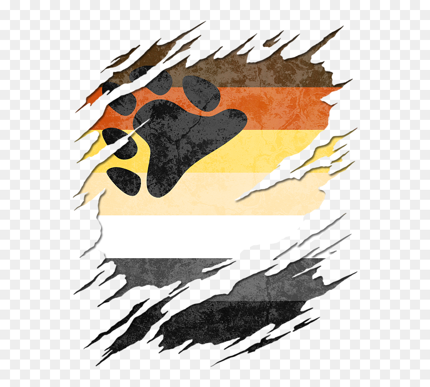 Gay Bear Pride, HD Png Download - ripped flag png