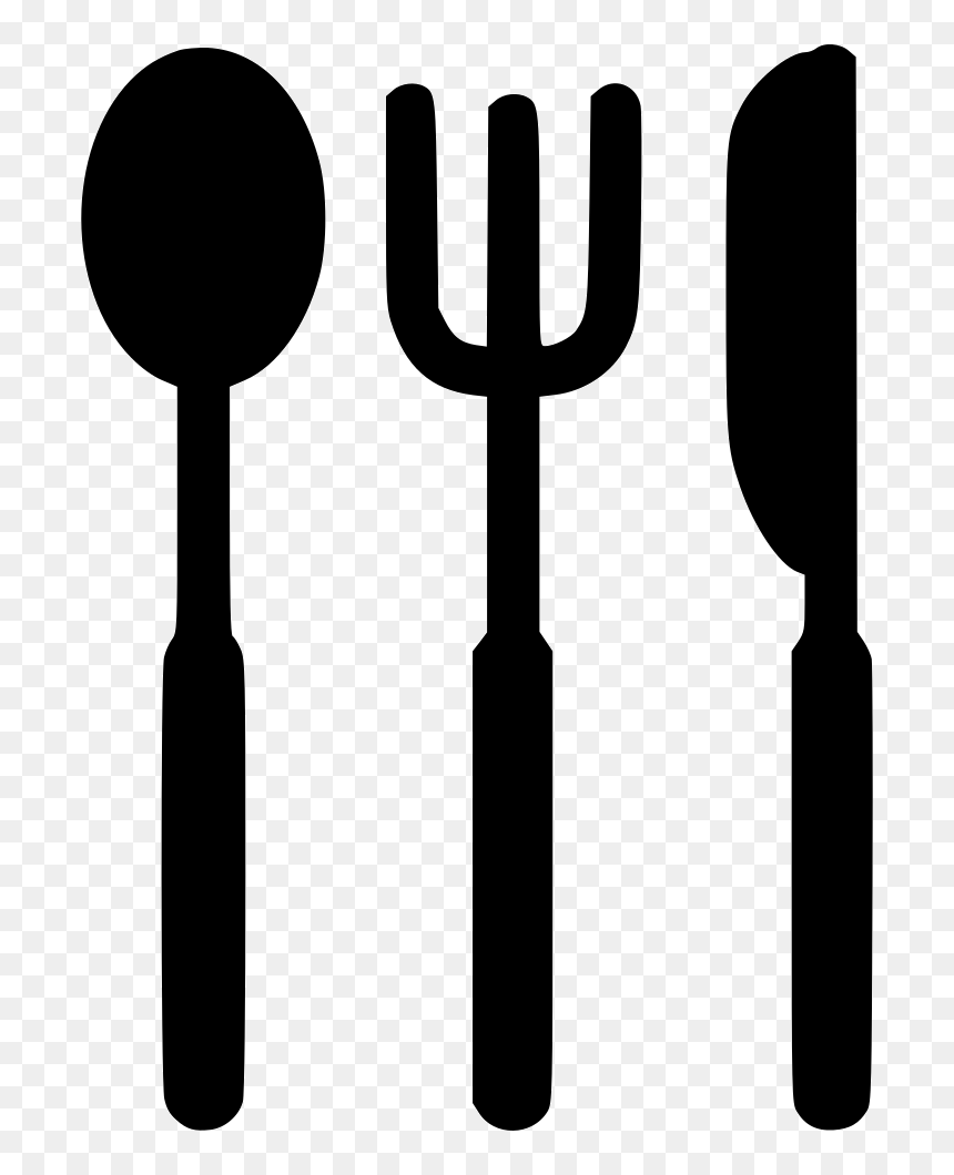 Knife Fork Spoon Icon Png, Transparent Png - knife icon png