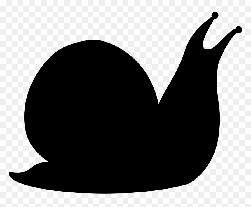Snail Silhouette Transparent Background, HD Png Download - slow png