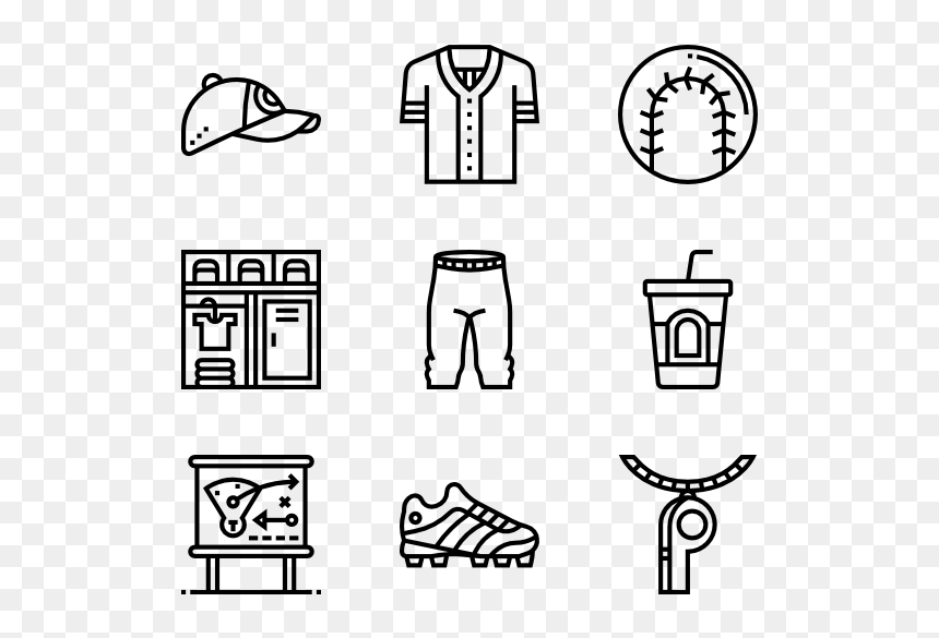 Hotel Pictograms, HD Png Download - baseball vector png