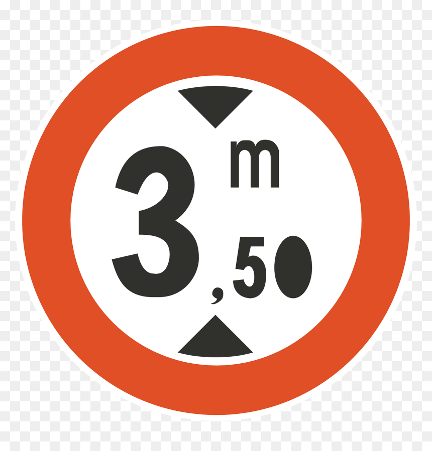 Señal De Transito 350 M, HD Png Download - forbidden sign png