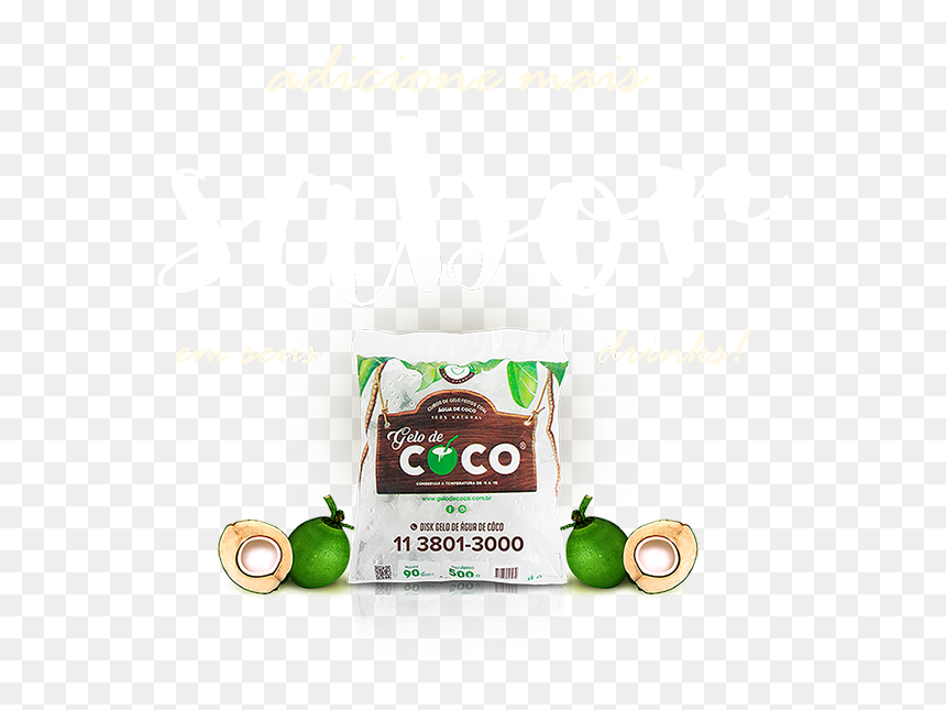 Gelo De Agua De Coco, HD Png Download - gelo png