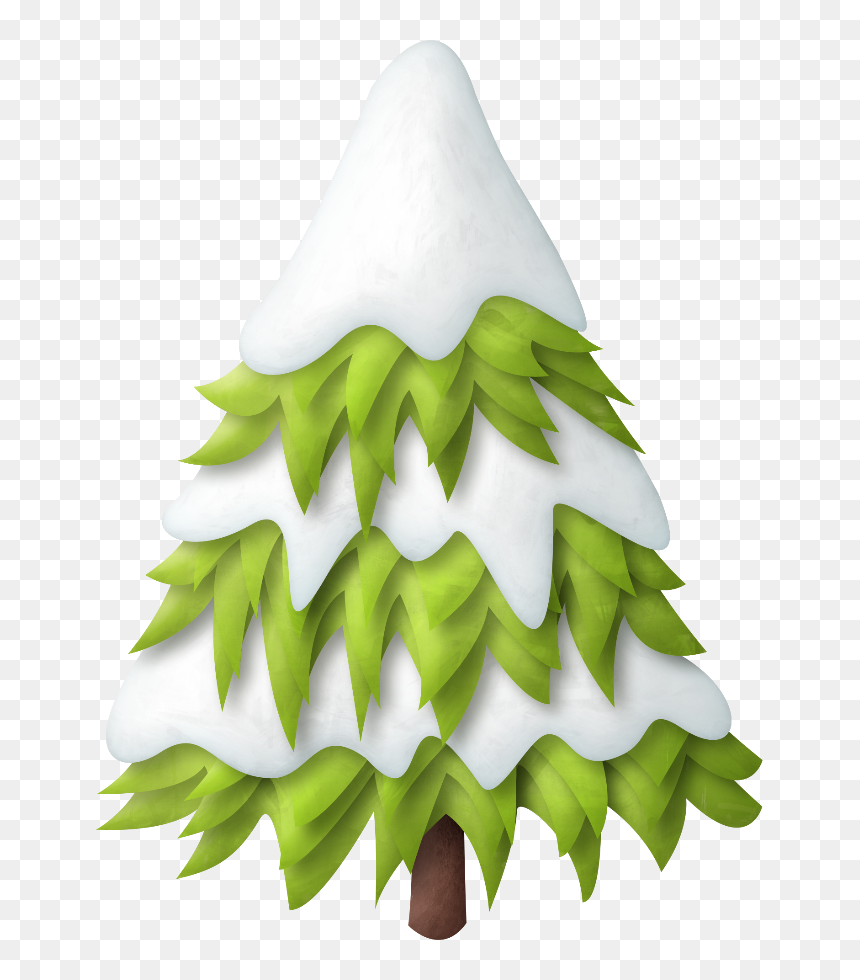 Pine Trees With Snow Png, Transparent Png - gelo png