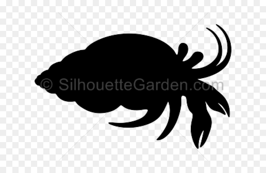 Hermit Crab Silhouette, HD Png Download - hermit crab png