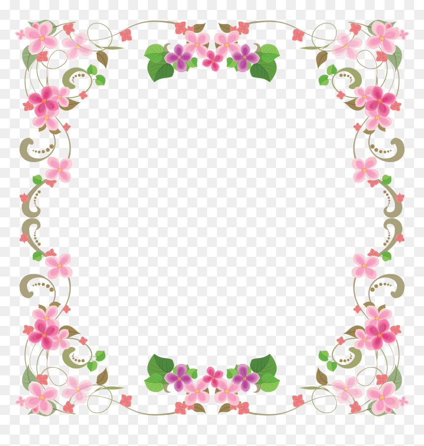 Soy Maestra Por Vocacion, HD Png Download - vintage floral border png
