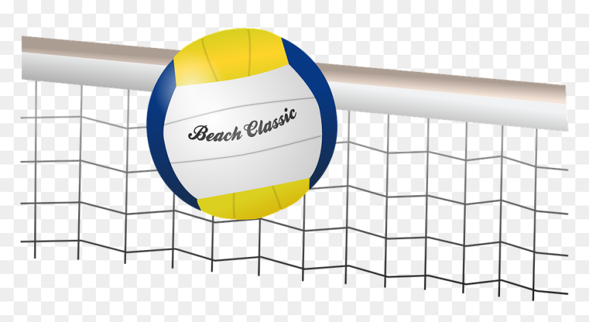 Volleyball Ppt Background, HD Png Download - beach ball vector png