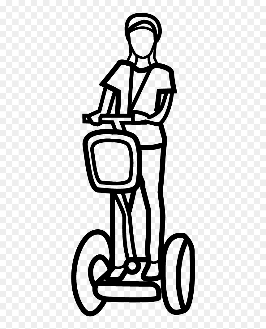 Line Art, HD Png Download - segway png