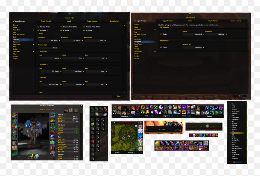 Elvui Enhanced, HD Png Download - world of warcraft icon png