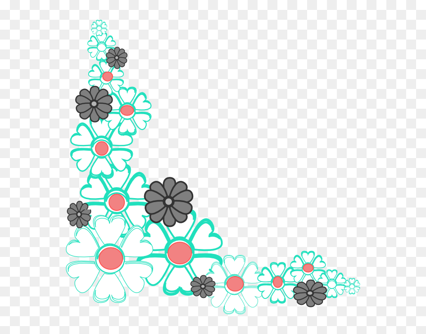 Clipart Flower Border Transparent, HD Png Download - top border png