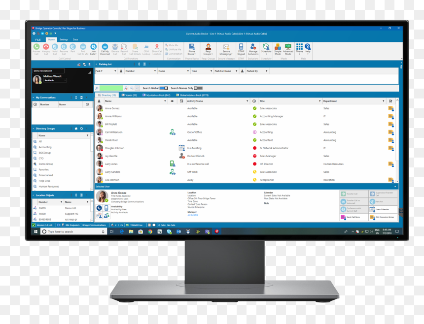Computer Monitor, HD Png Download - skype.png