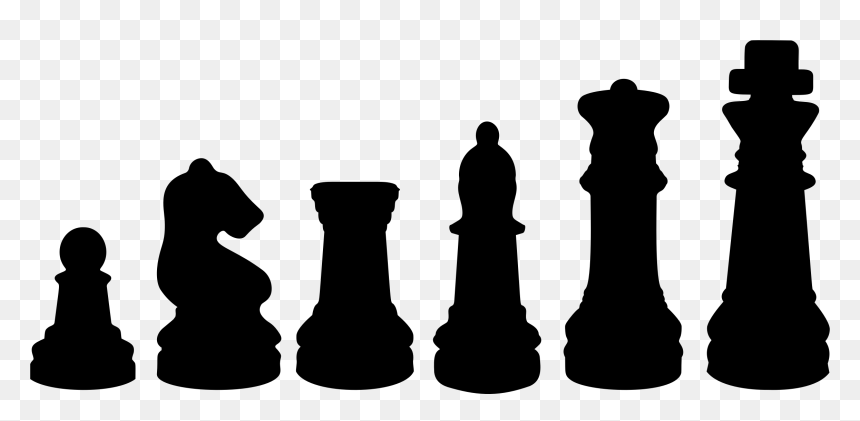Chess Pieces Silhouette, HD Png Download - ajedrez png