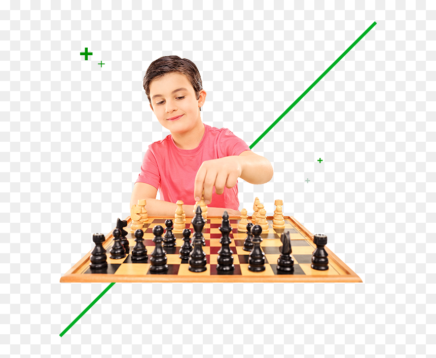 Boy Playing Chess, HD Png Download - ajedrez png