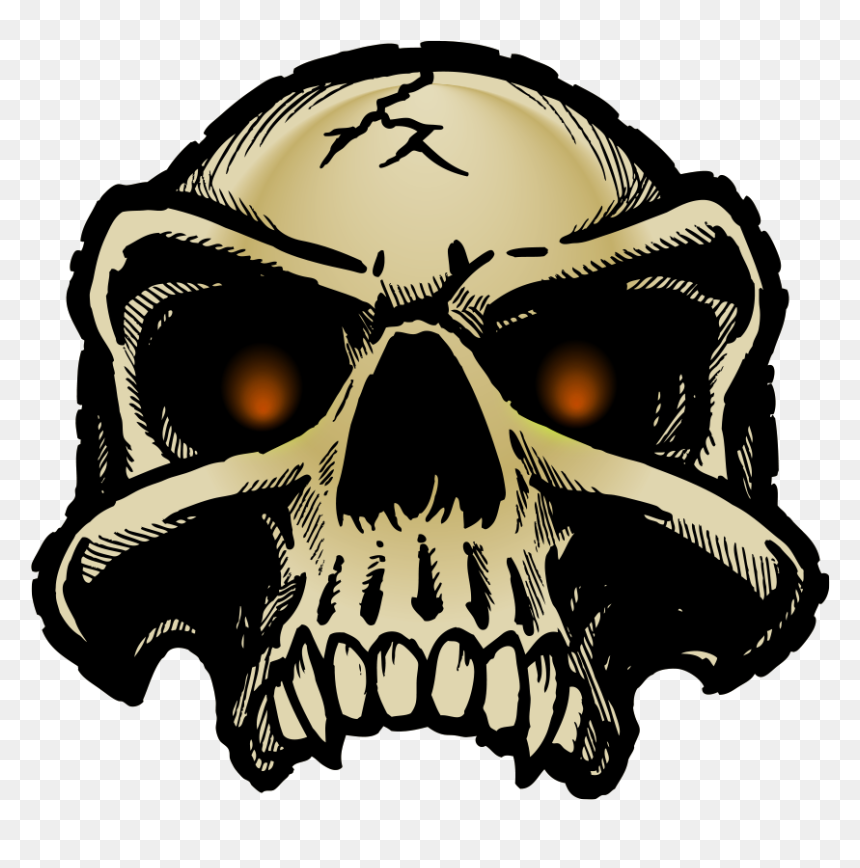 Skull, HD Png Download - cuernos png