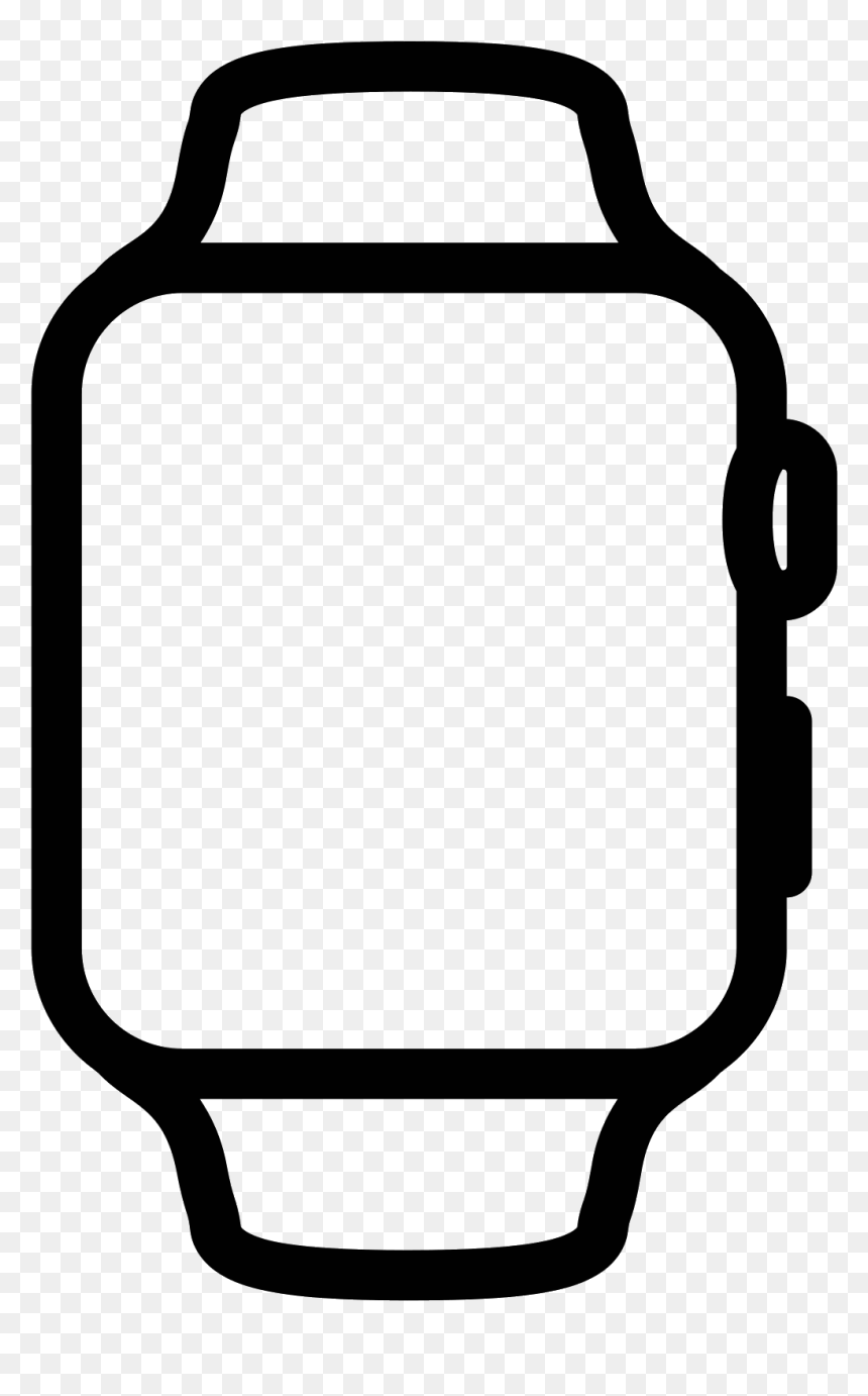 Apple Watch Free Icon, HD Png Download - button .png