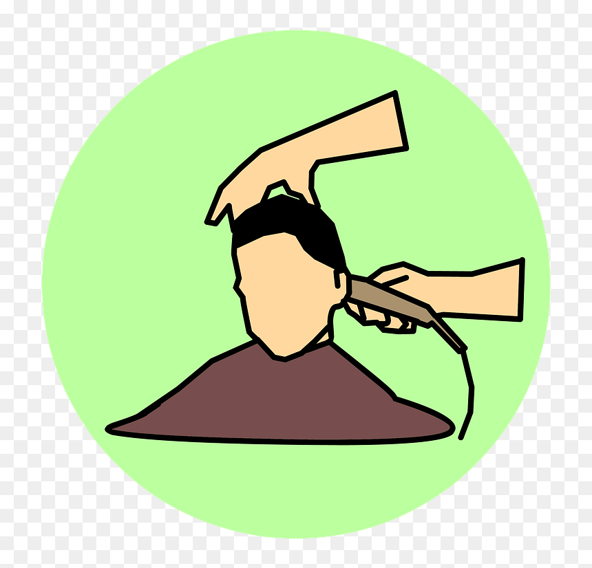 Cartoon, HD Png Download - hair cut png