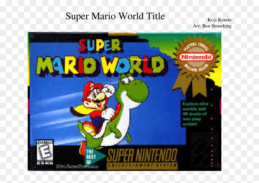 Snes Super Mario World Box, HD Png Download - mario world png
