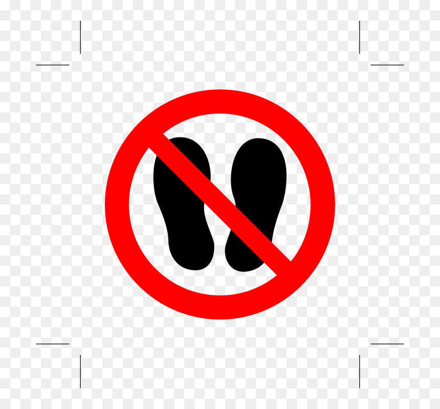 Do Not Stand Here Sign, HD Png Download - not symbol png