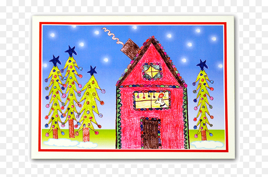 House, HD Png Download - blue christmas bow png