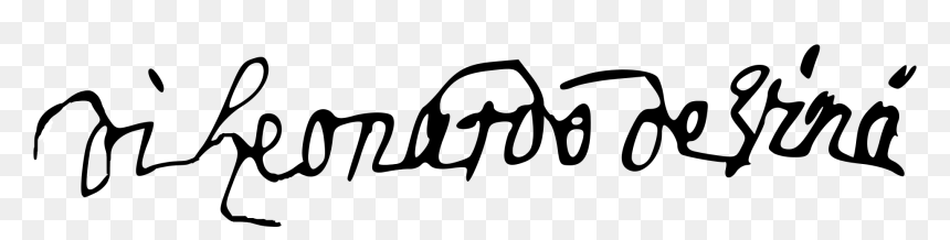 Leonardo Da Vinci Sign, HD Png Download - leonardo png