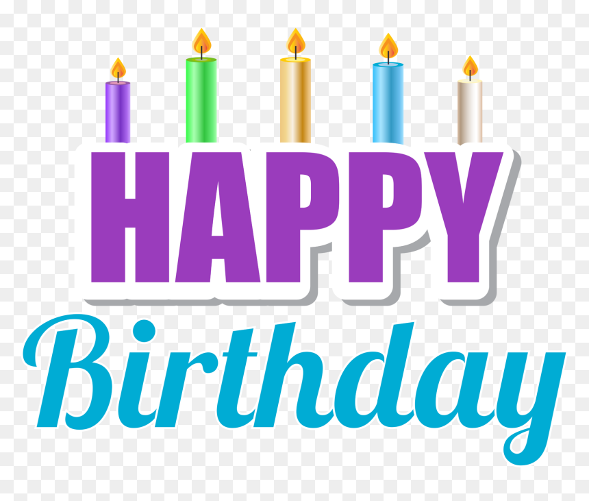 Happy Birthday Image Candle Of Birthday Free Png, Transparent Png - candle clipart png