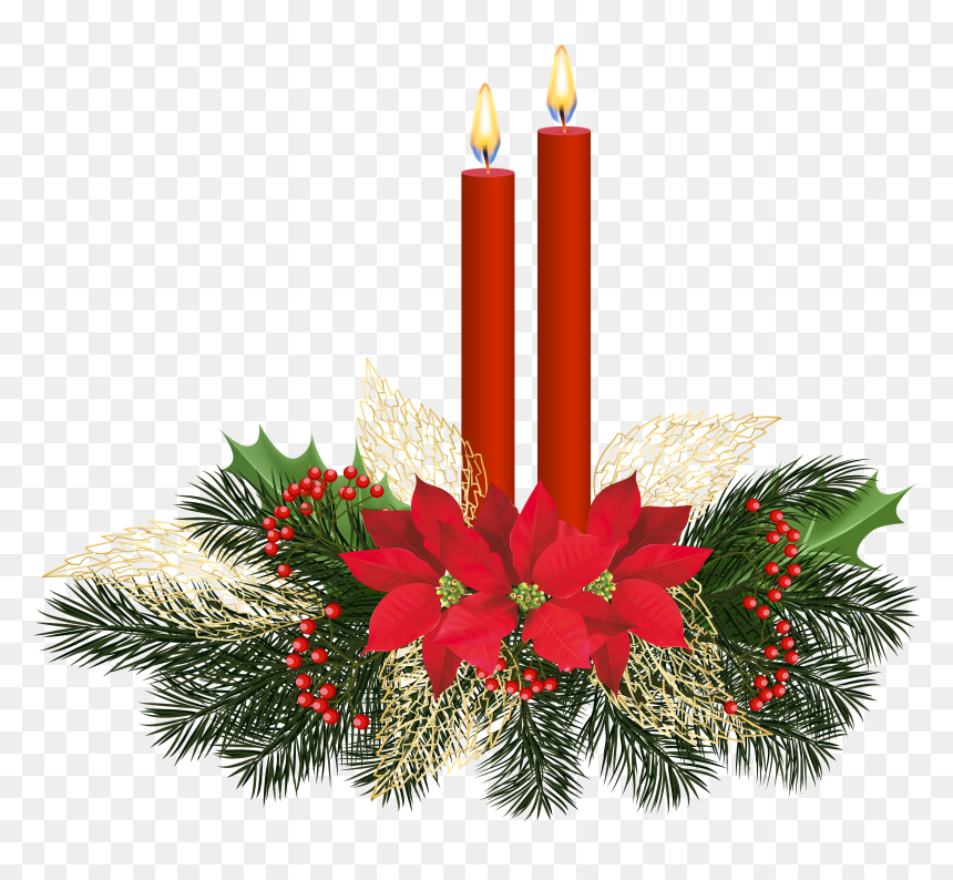 Transparent Christmas Candles Png, Png Download - candle clipart png