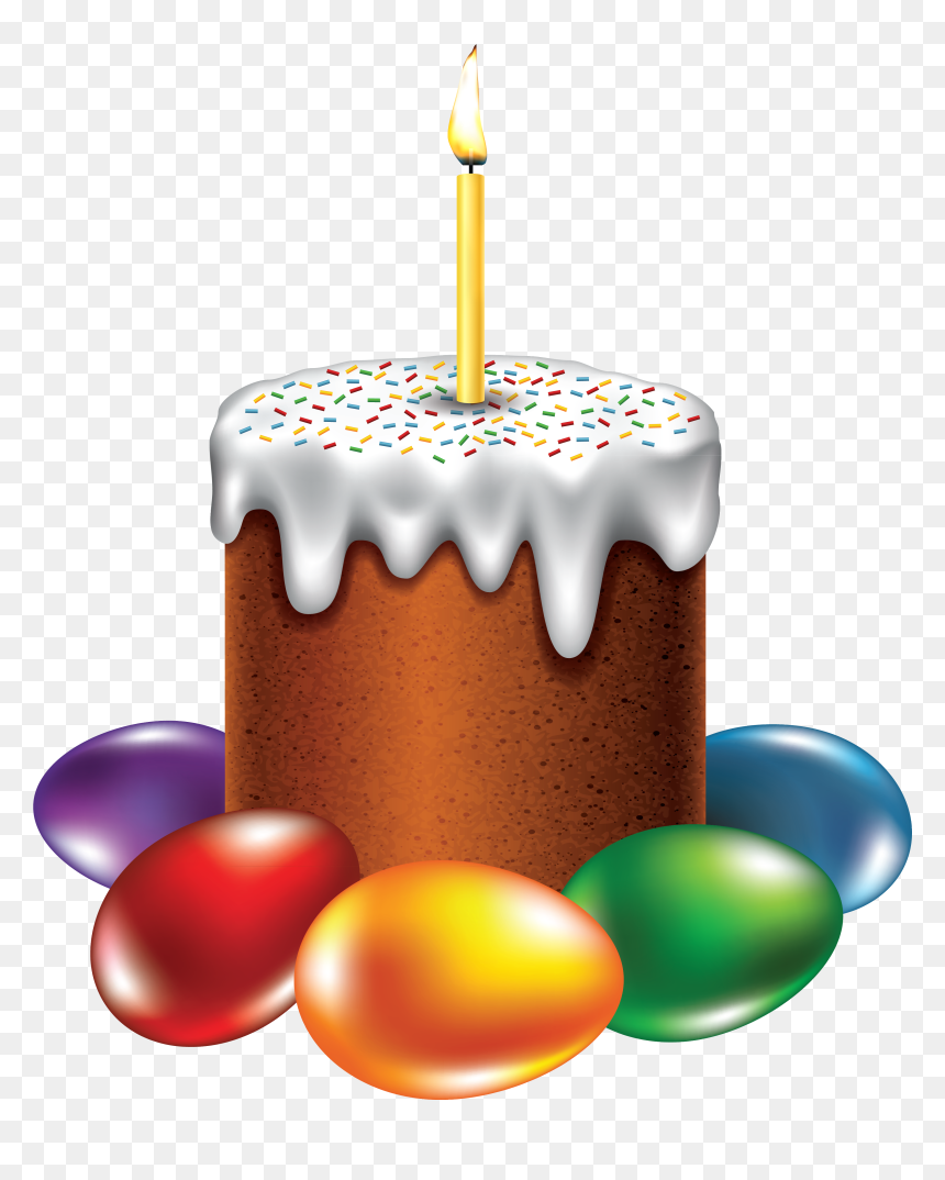 Easter Birthday Clip Art, HD Png Download - candle clipart png