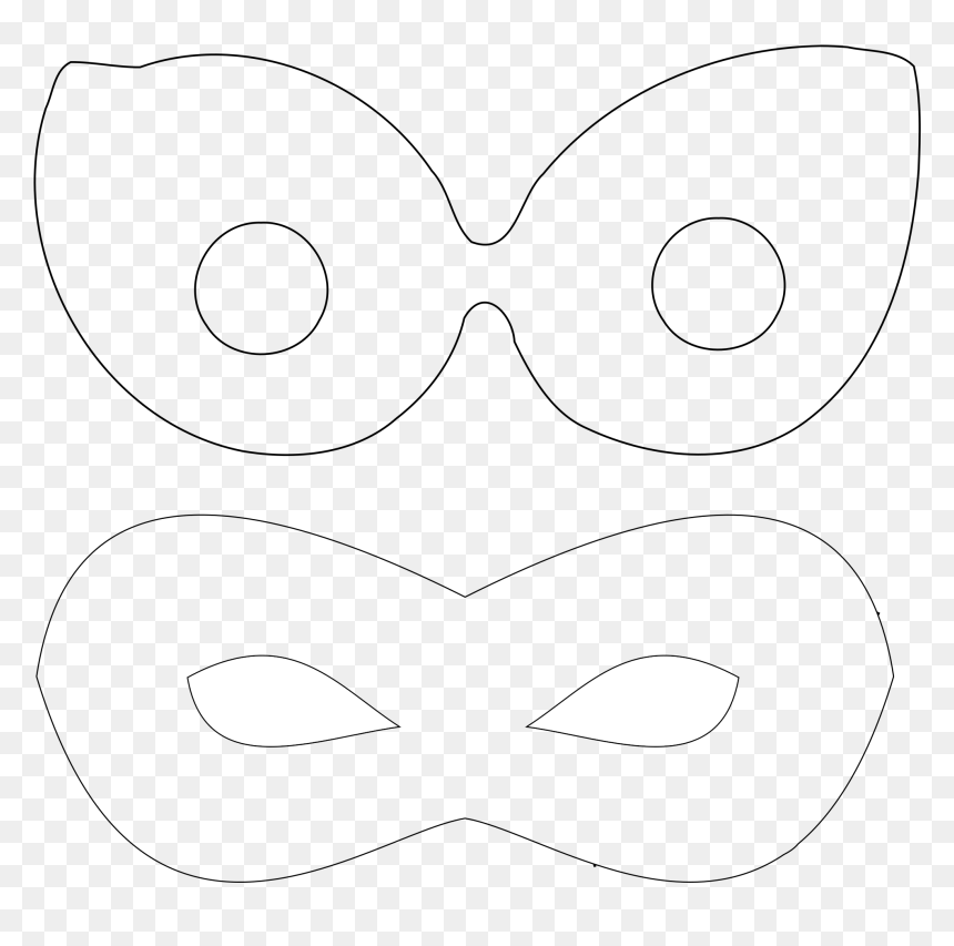 Line Art, HD Png Download - bandit mask png