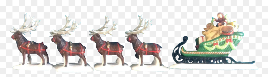 Elk, HD Png Download - christmas sleigh png