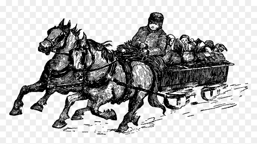 Illustration, HD Png Download - christmas sleigh png