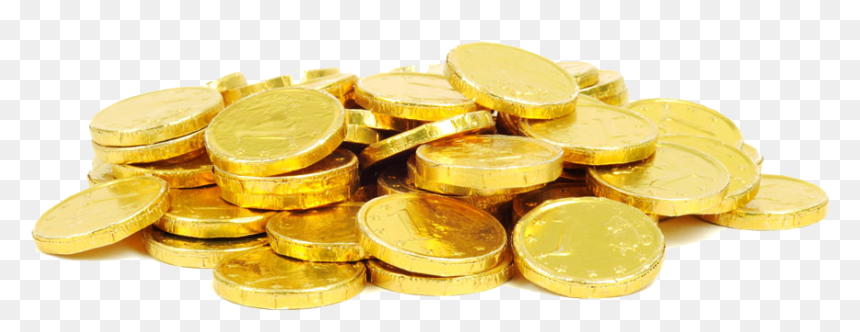 Chocolate Coins No Background, HD Png Download - coins.png