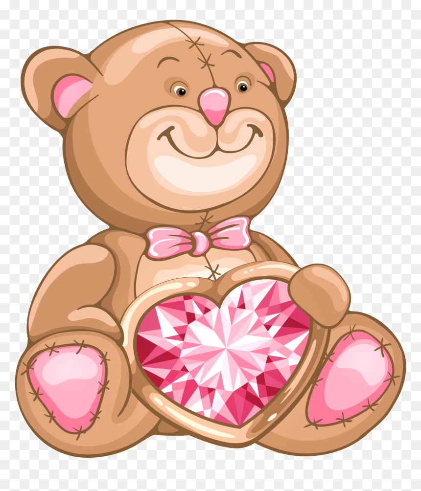 Valentine Teddy Bear Transparent Background, HD Png Download - valentines background png