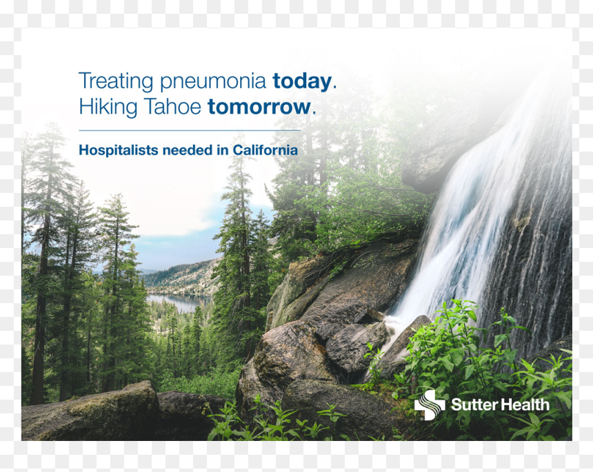 Waterfall, HD Png Download - sutter health logo png