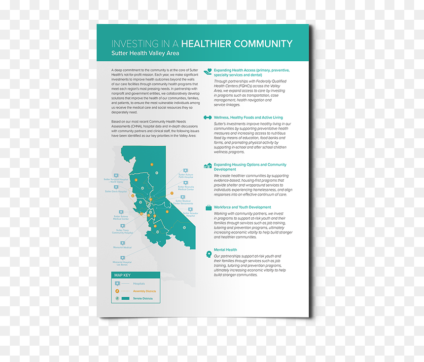 Brochure, HD Png Download - sutter health logo png