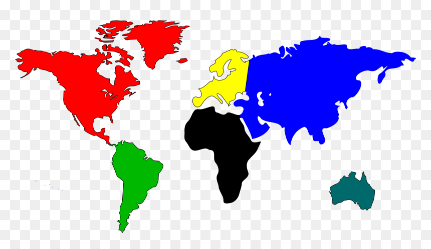 Continent Clipart, HD Png Download - mexico map outline png