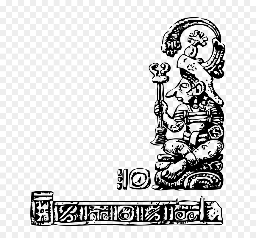 Mayan Vector, HD Png Download - mexico map outline png