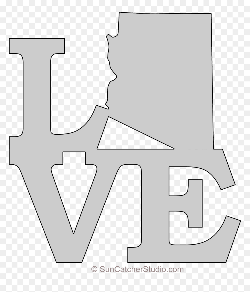 Marking Tools, HD Png Download - arizona state outline png