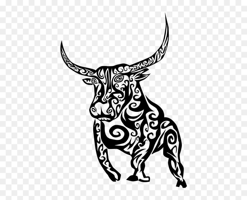 Bull Tattoo, HD Png Download - black outline png