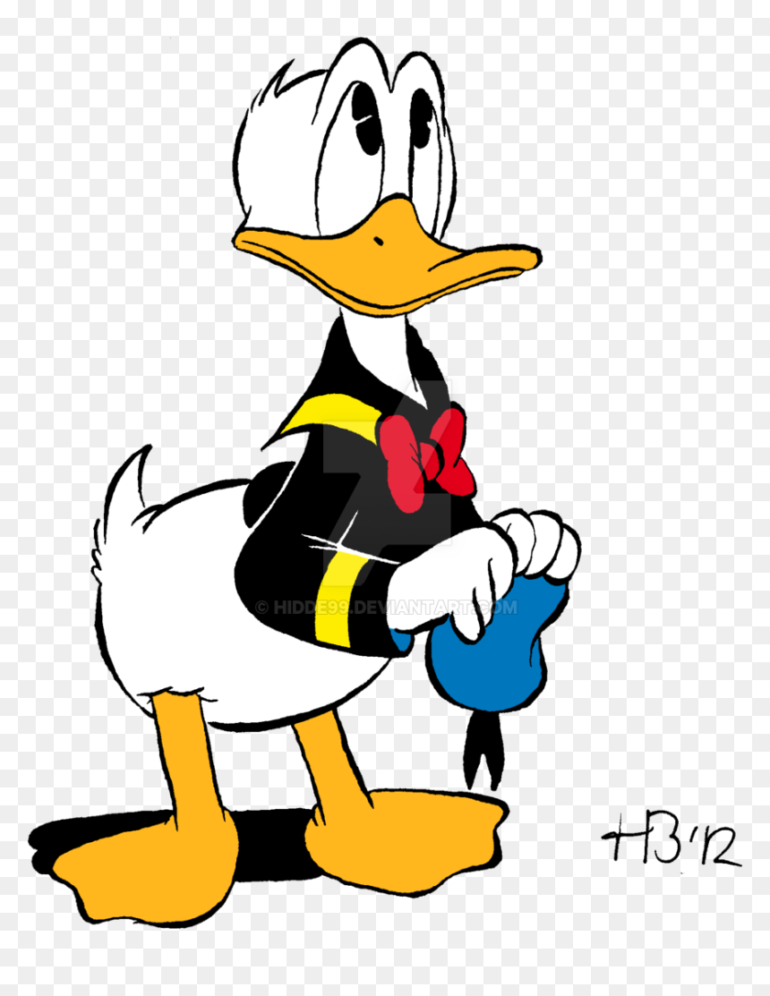 Donald Duck Black Background, HD Png Download - duck png