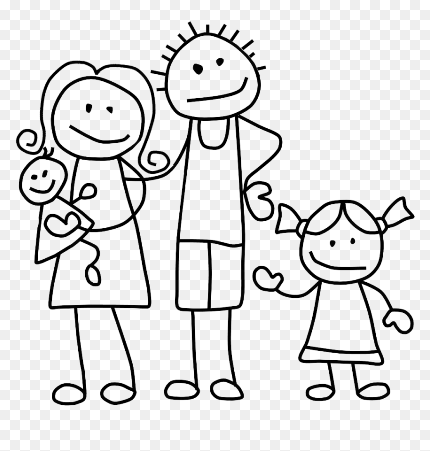 Stick Figure Family Transparent, HD Png Download - stick figure png